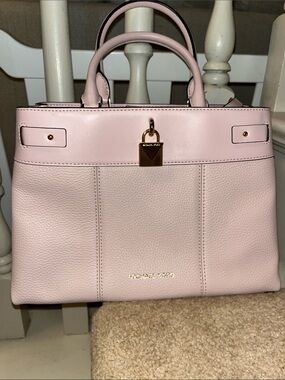 Michael Kors Gramercy Large Leather Satchel
 With gold lock